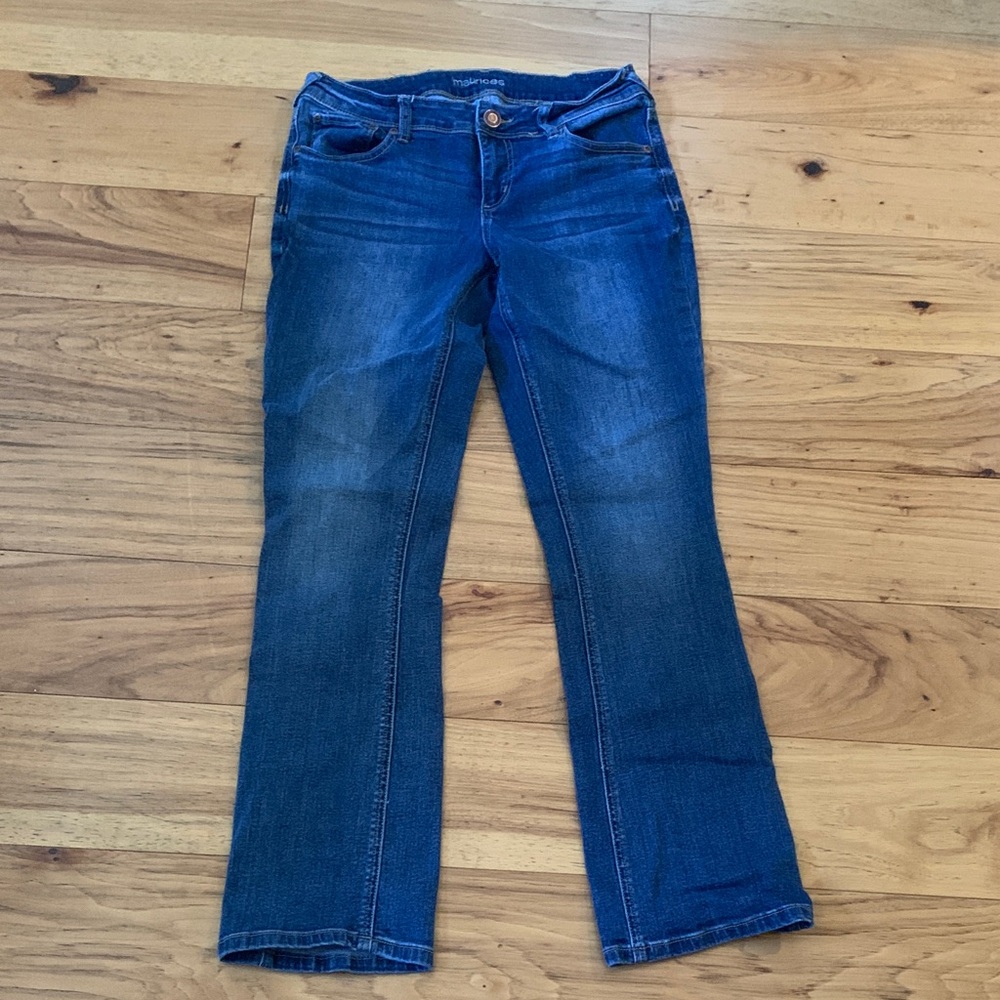 Maurices Dark Blue Boot Cut Jeans